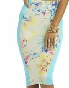 Nicky minaj women pencil spring blossom skirt